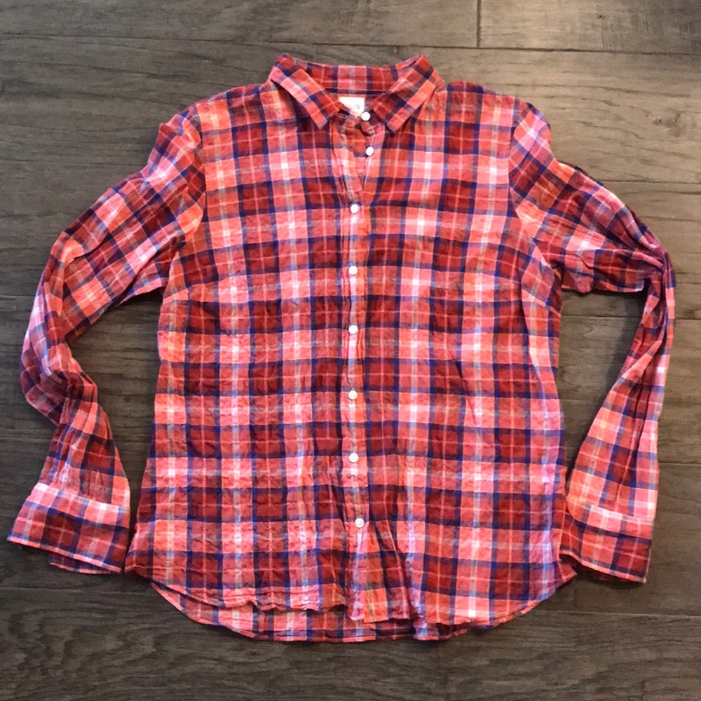 JCrew Plaid Button Up